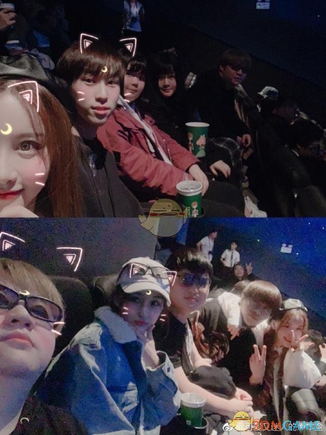 S8赛后UZI终出现 竟是和卢本伟一起看电影