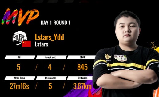 《绝地求生》PAI首日：鹿晗战队Lstars以“1311”成绩拿下3鸡