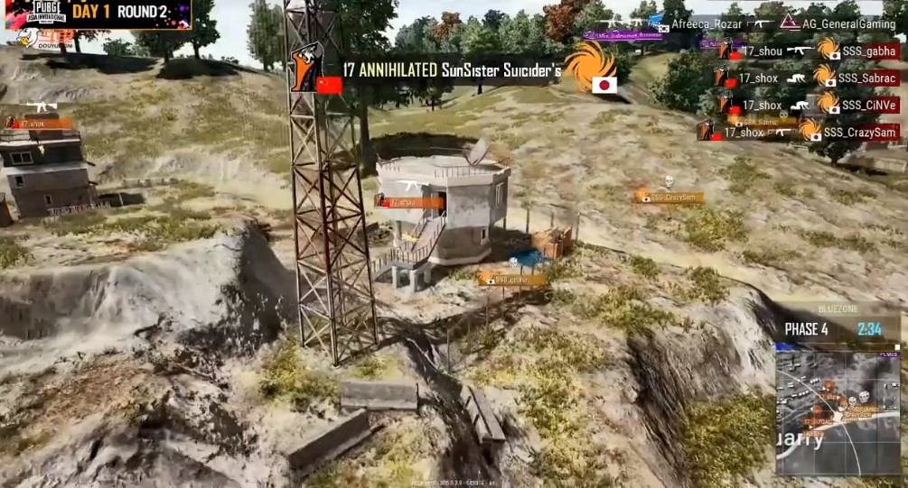 《绝地求生》PAI首日：鹿晗战队Lstars以“1311”成绩拿下3鸡