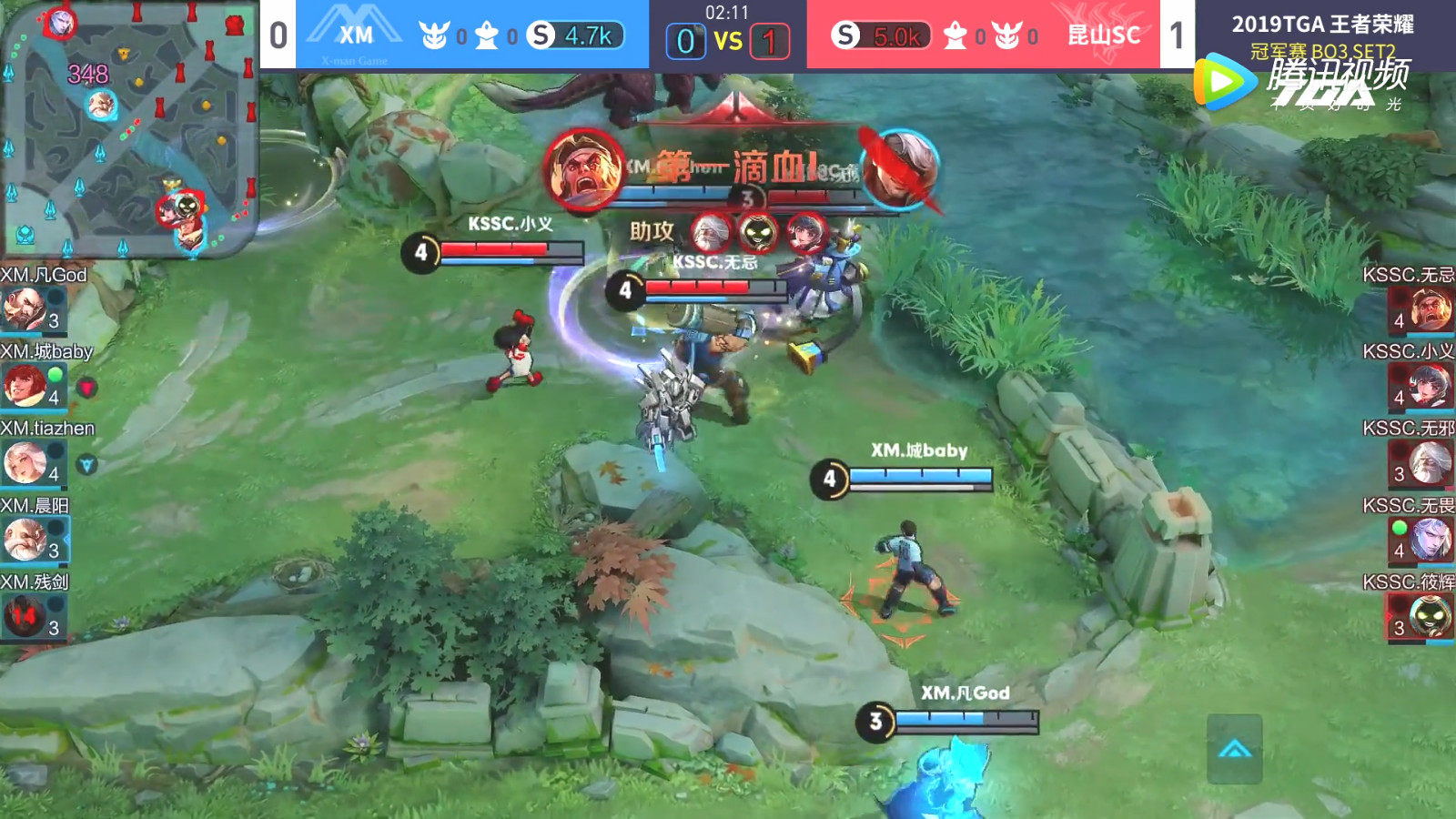 2019年TGA大奖赛比赛战报：KSSC战队夺得王者荣耀决赛冠军