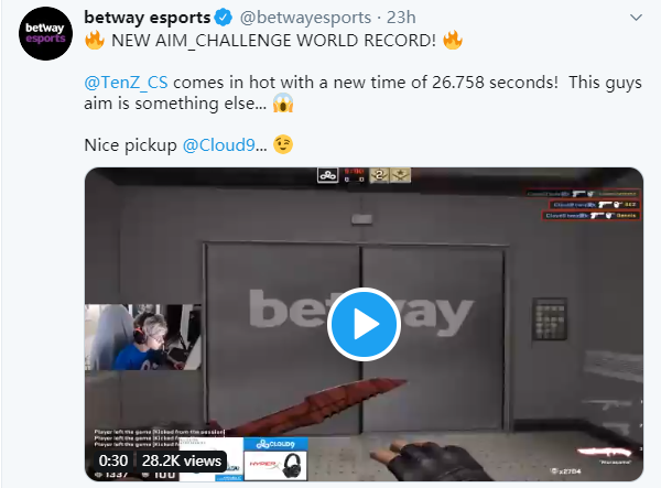 人枪合一 《CS：GO》职业选手瞄准图速通纪录三连破