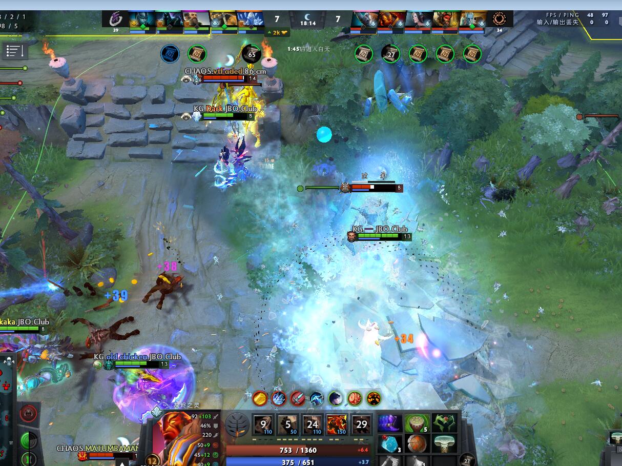 TI98月17日战报：生死战KG双杀Chaos全取两分