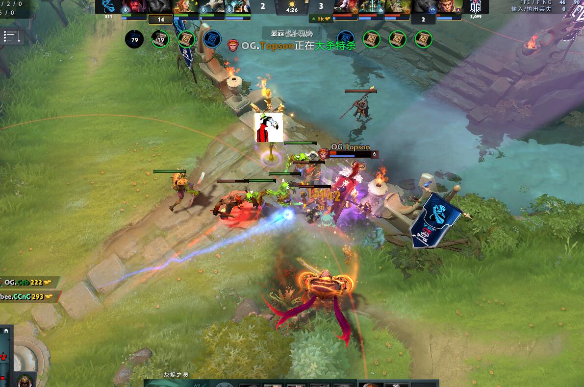 TI9：8月21日NB vs OG第二局战报​