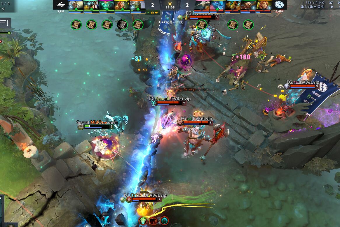 TI9：8月21日EG vs Secret第一局战报​