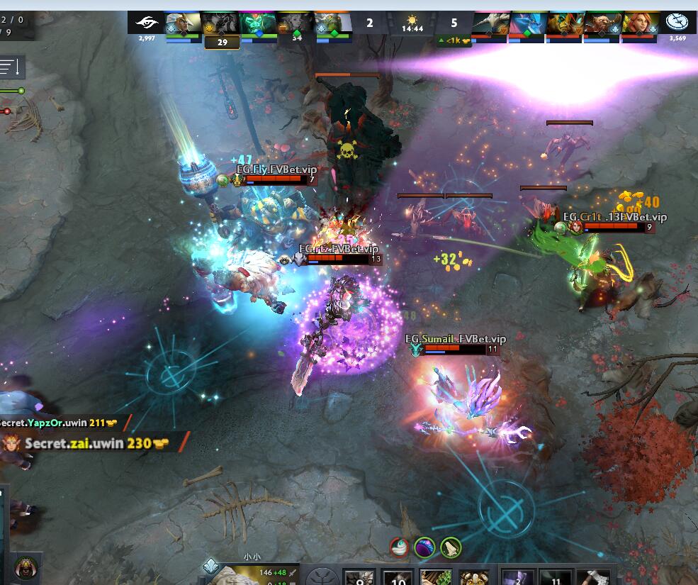 TI9：8月21日EG vs Secret第一局战报​