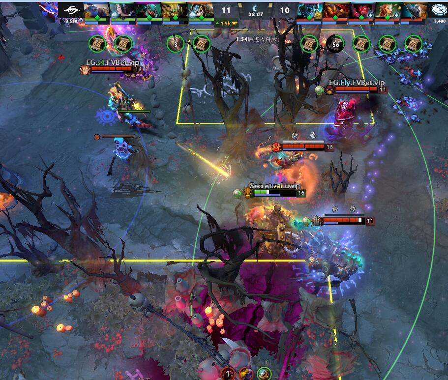 TI9：8月21日EG vs Secret第三局战报​