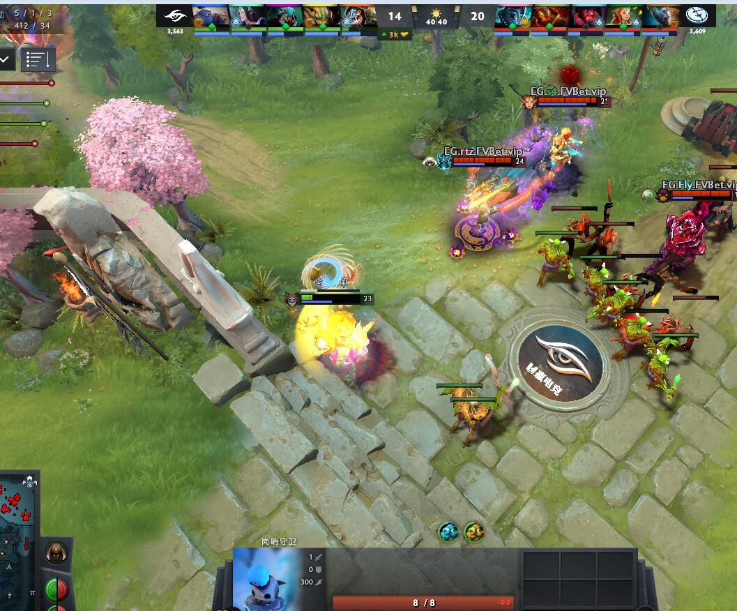 TI9：8月21日EG vs Secret第三局战报​