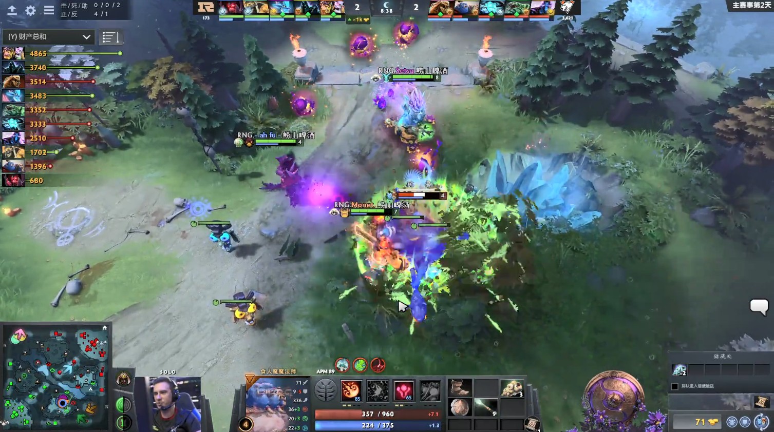 TI9：8月21日VP vs RNG第一局战报​