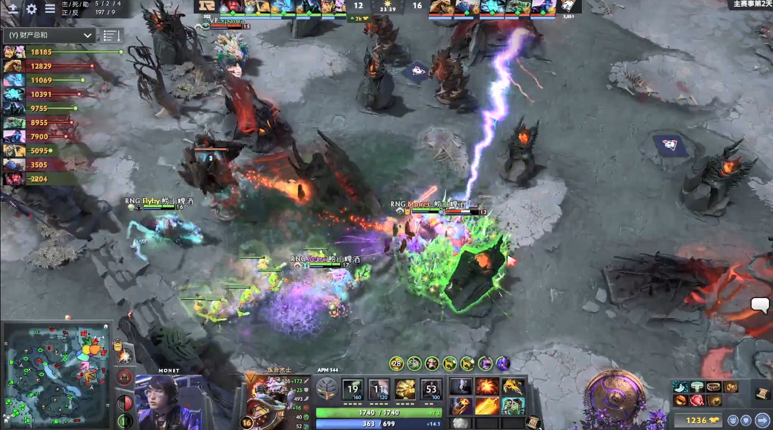 TI9：8月21日VP vs RNG第一局战报​