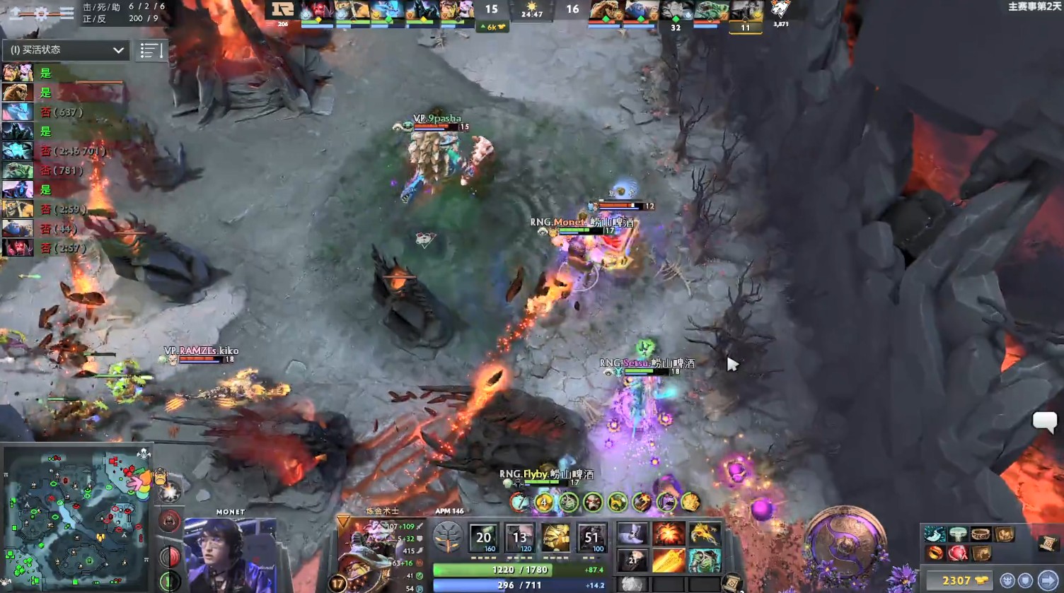 TI9：8月21日VP vs RNG第一局战报​