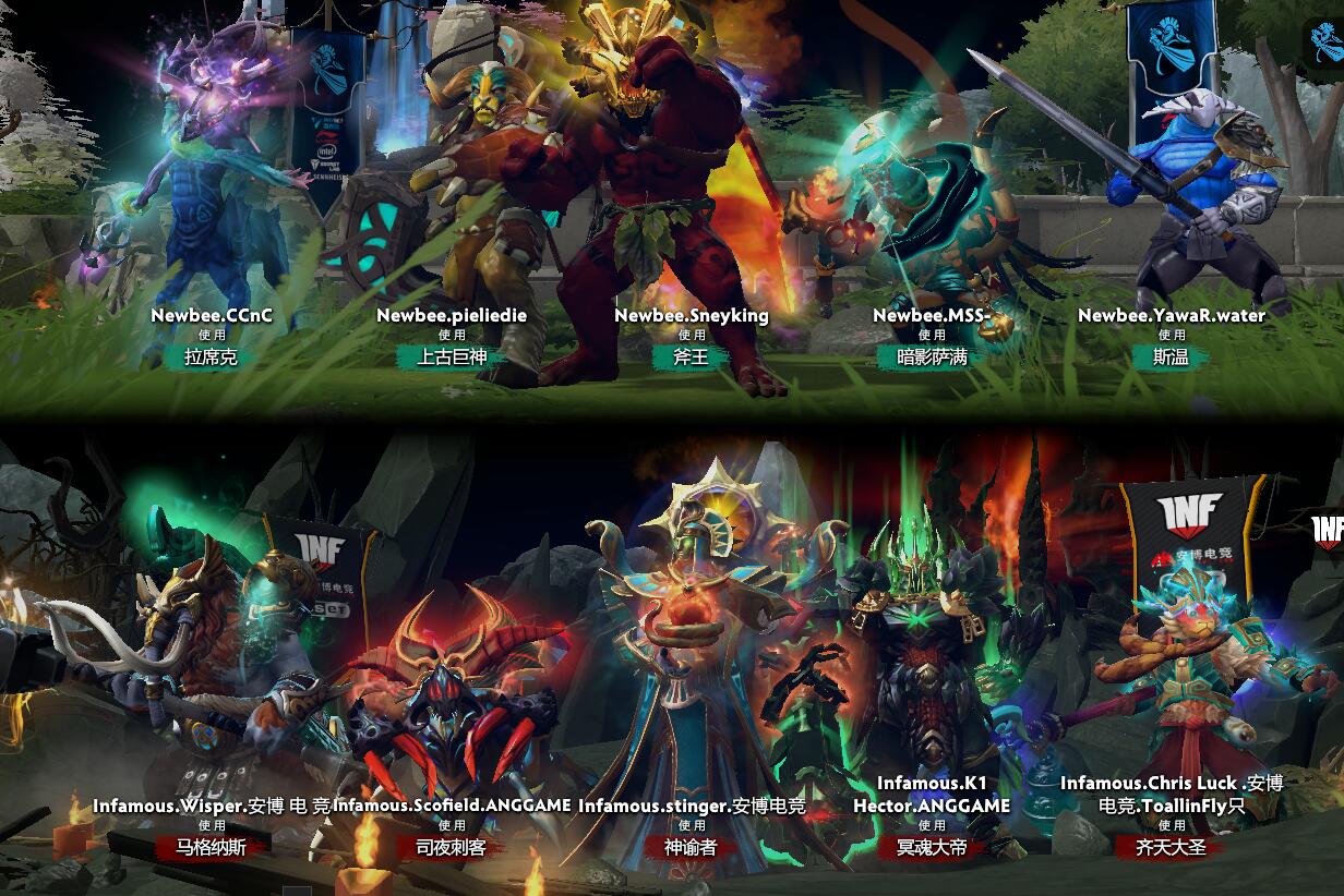 TI9：8月22日NB vs INF第一局战报​
