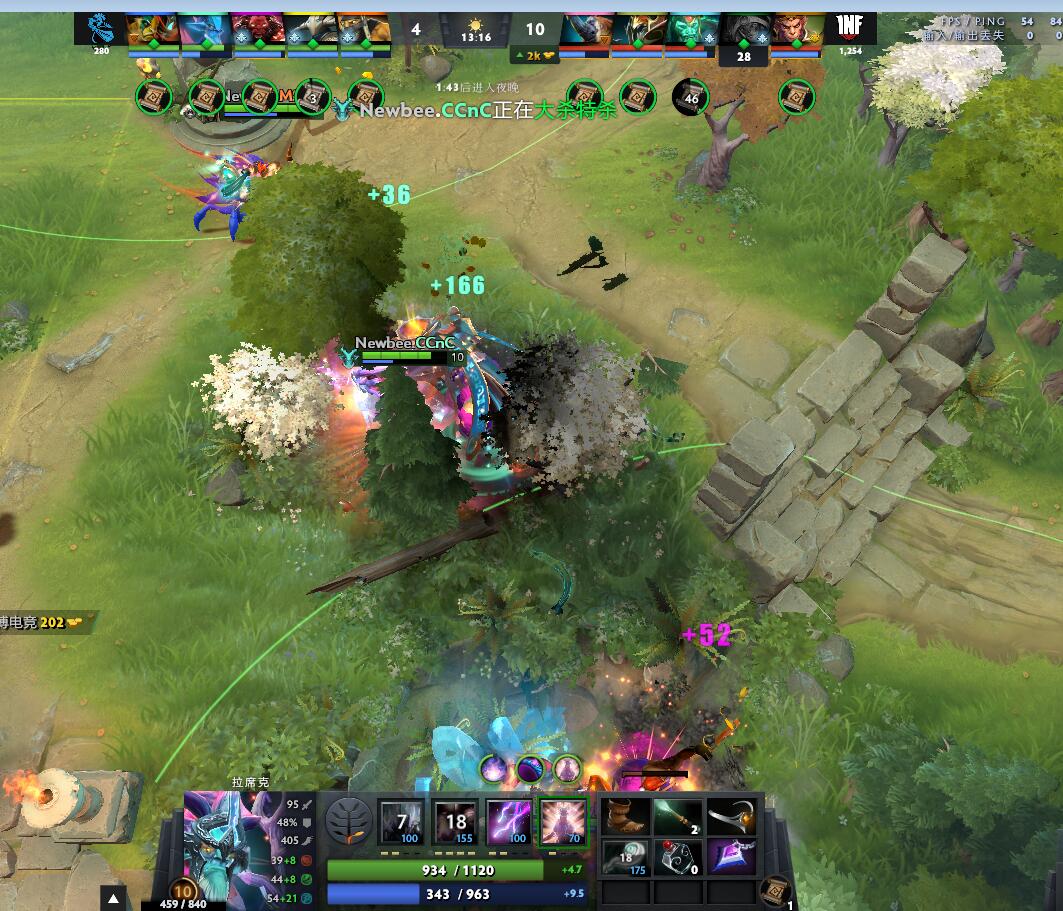 TI9：8月22日NB vs INF第一局战报​