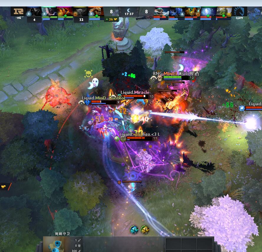 TI9：8月23日RNG VS Liquid第一局战报​