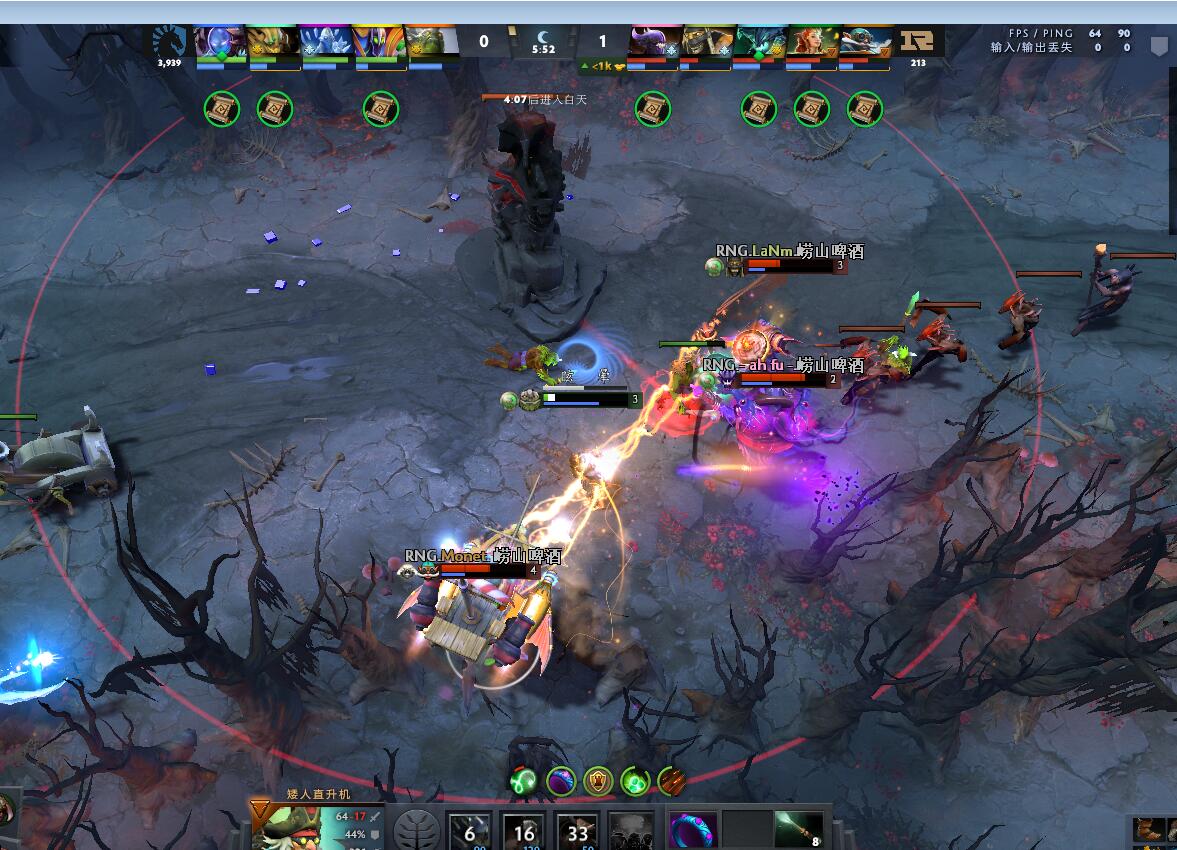 TI9：8月23日RNG VS Liquid第二局战报​