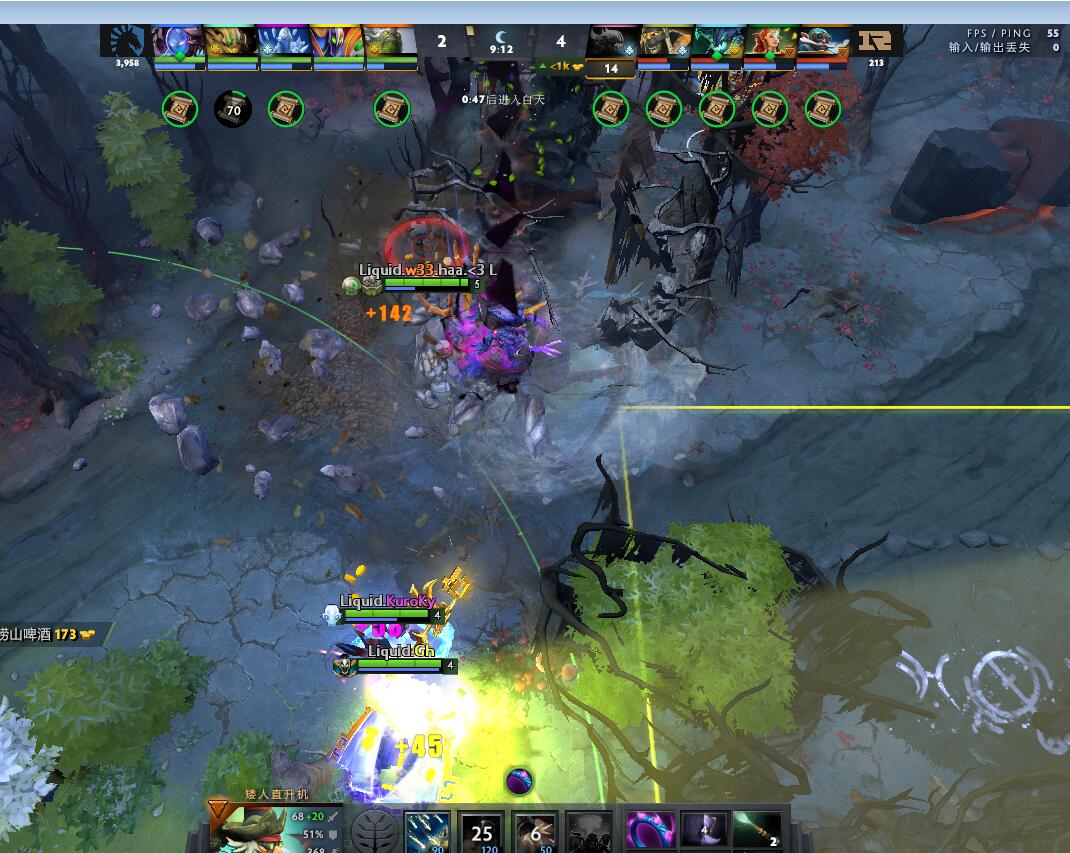 TI9：8月23日RNG VS Liquid第二局战报​