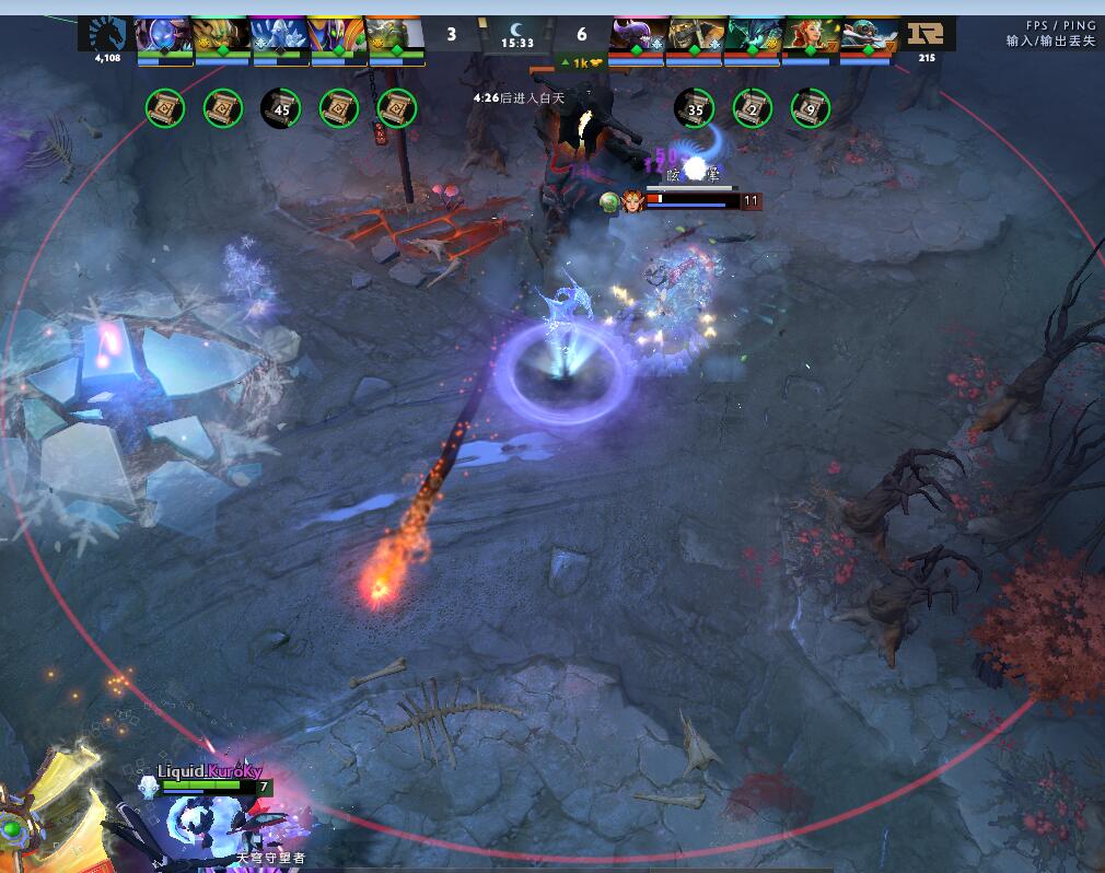 TI9：8月23日RNG VS Liquid第二局战报​