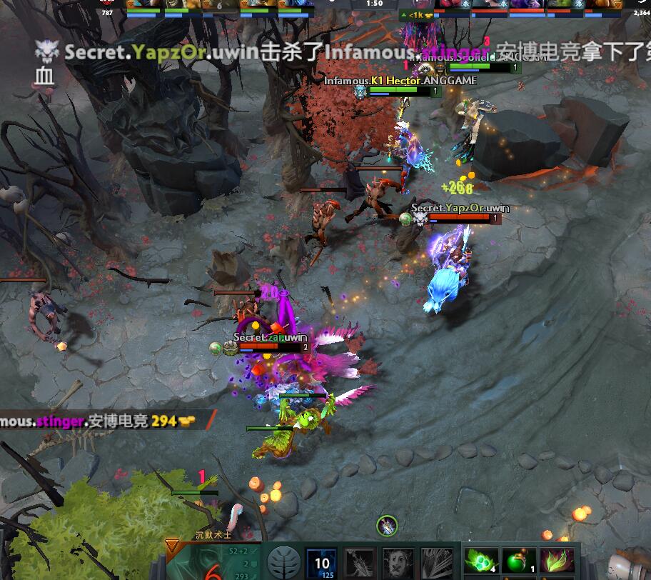 TI9：8月23日Secret VS INF第一局战报​