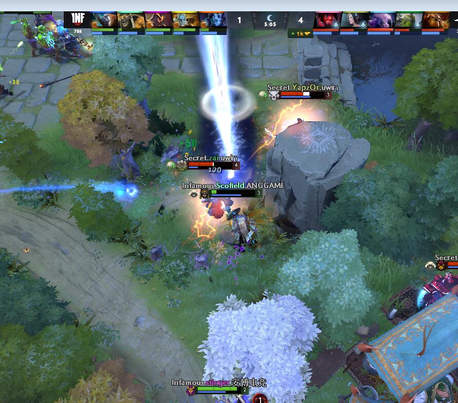 TI9：8月23日Secret VS INF第一局战报​