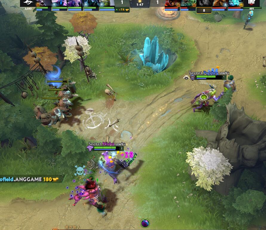 TI9：8月23日Secret VS INF第二局战报​