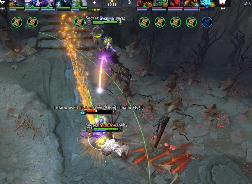 TI9：8月23日Secret VS INF第二局战报​