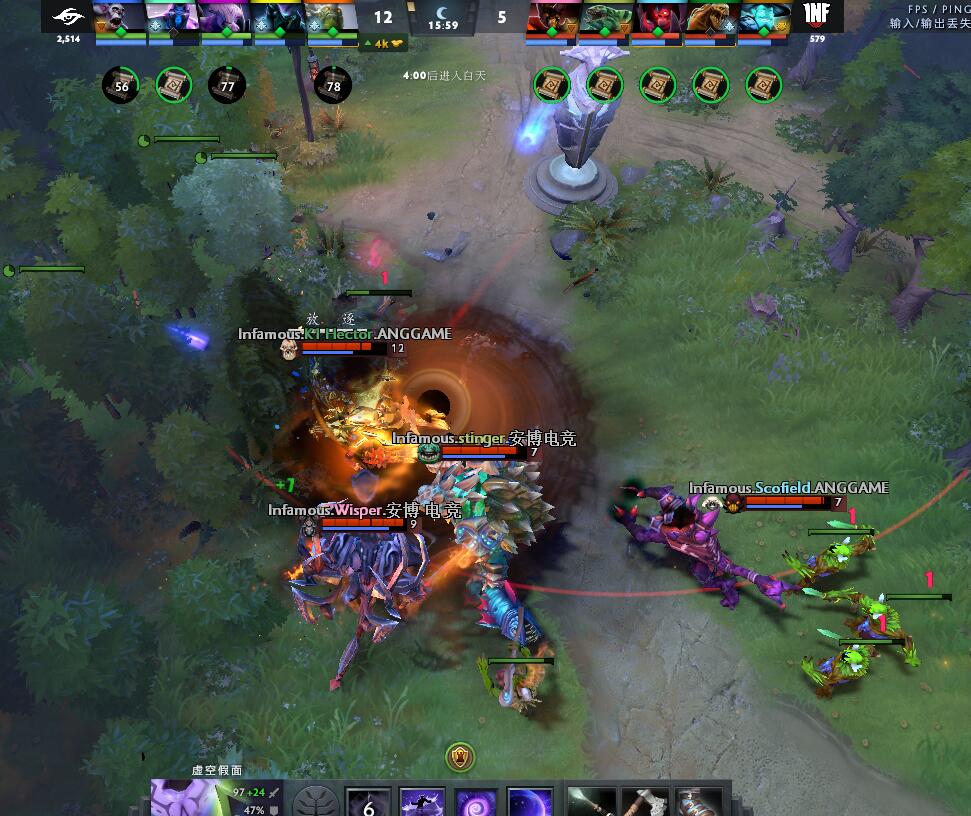 TI9：8月23日Secret VS INF第二局战报​