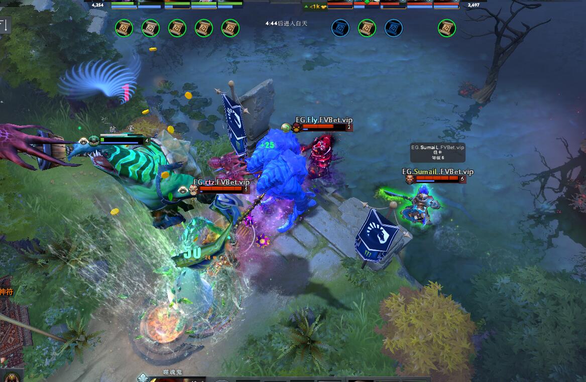 TI9：8月23日EG VS Liquid第一局战报​