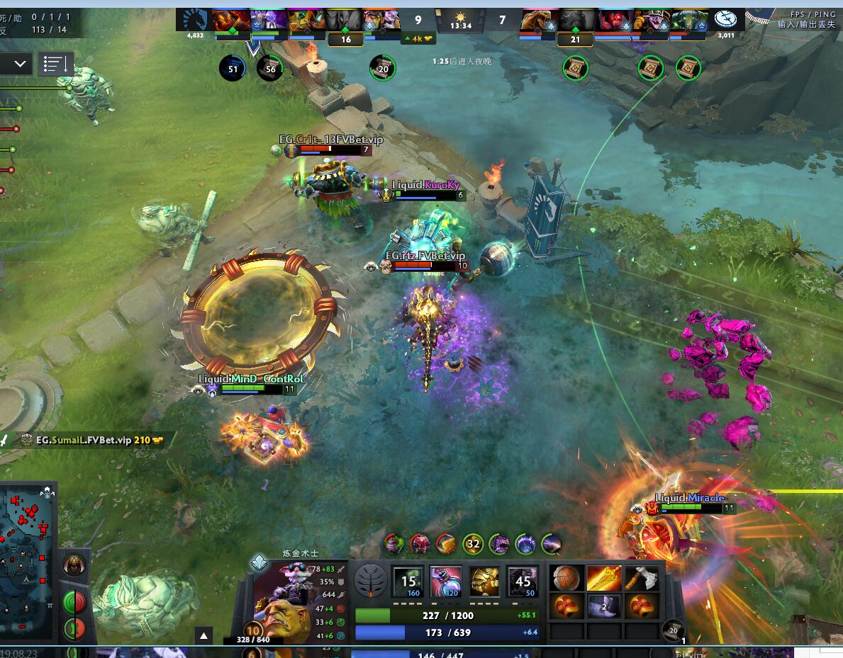 TI9：8月23日EG VS Liquid第二局战报​