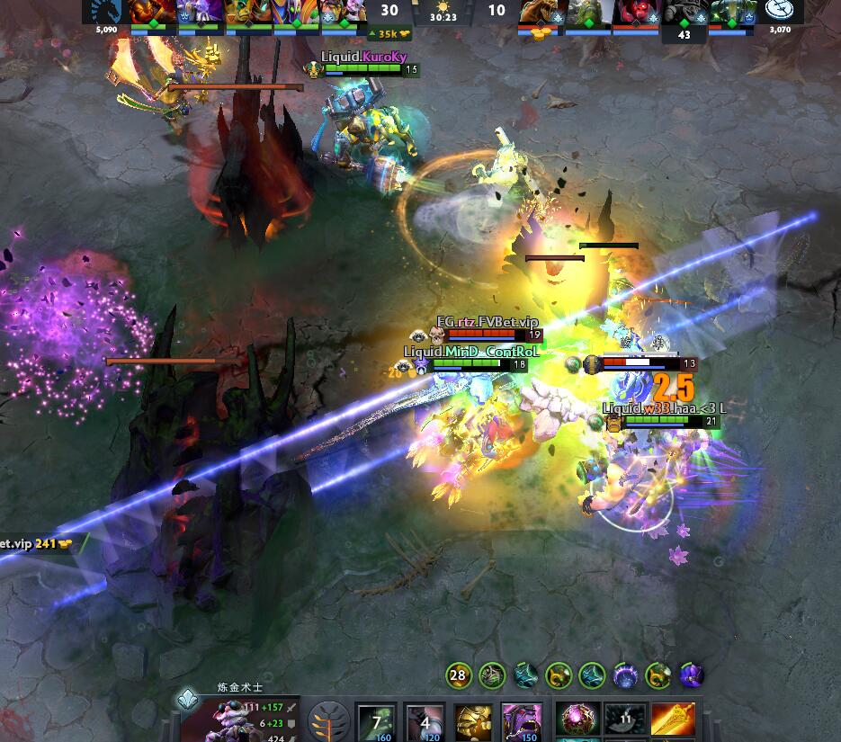 TI9：8月23日EG VS Liquid第二局战报​