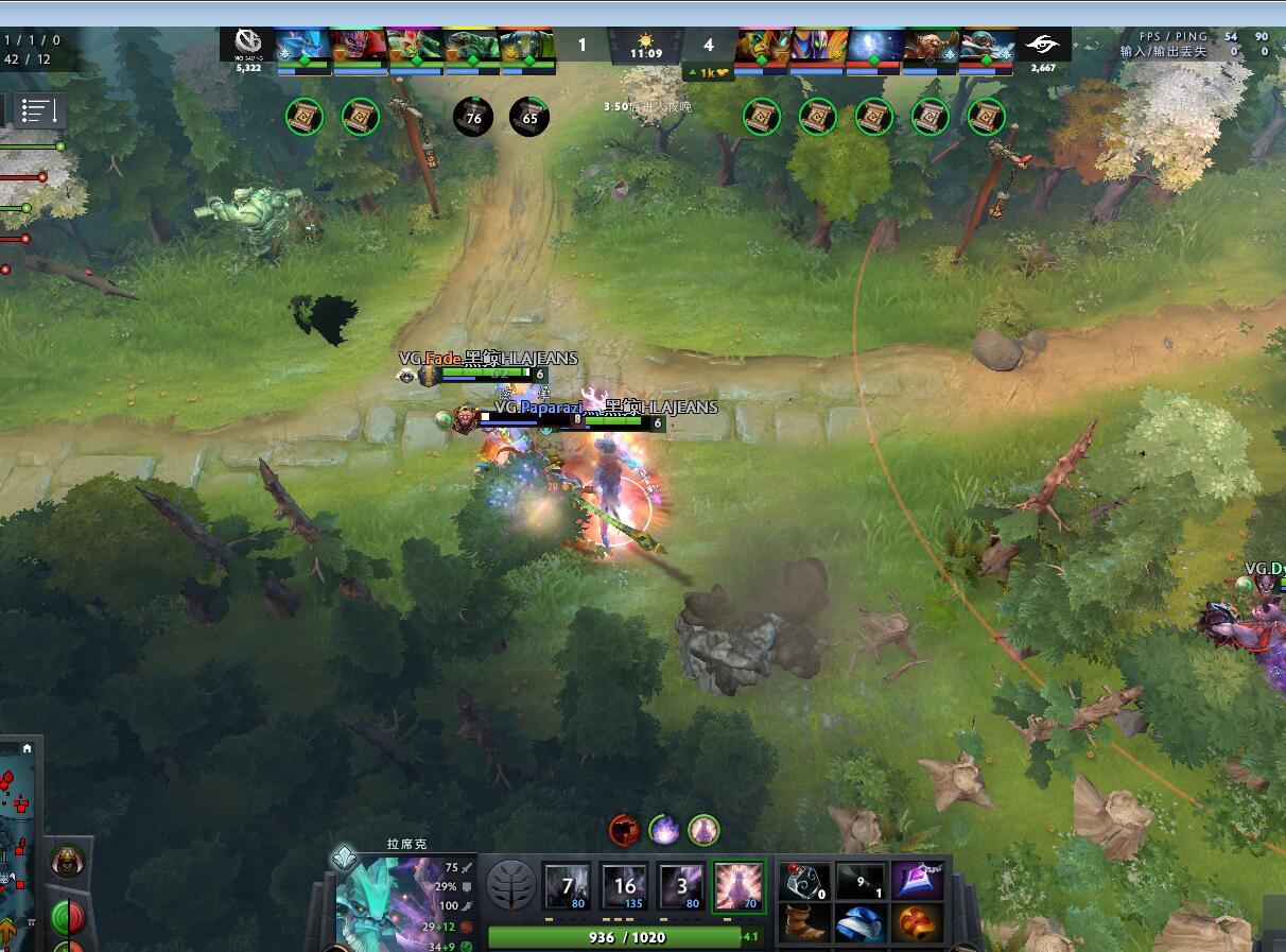 TI9：8月24日VG VS Secret第一局战报​