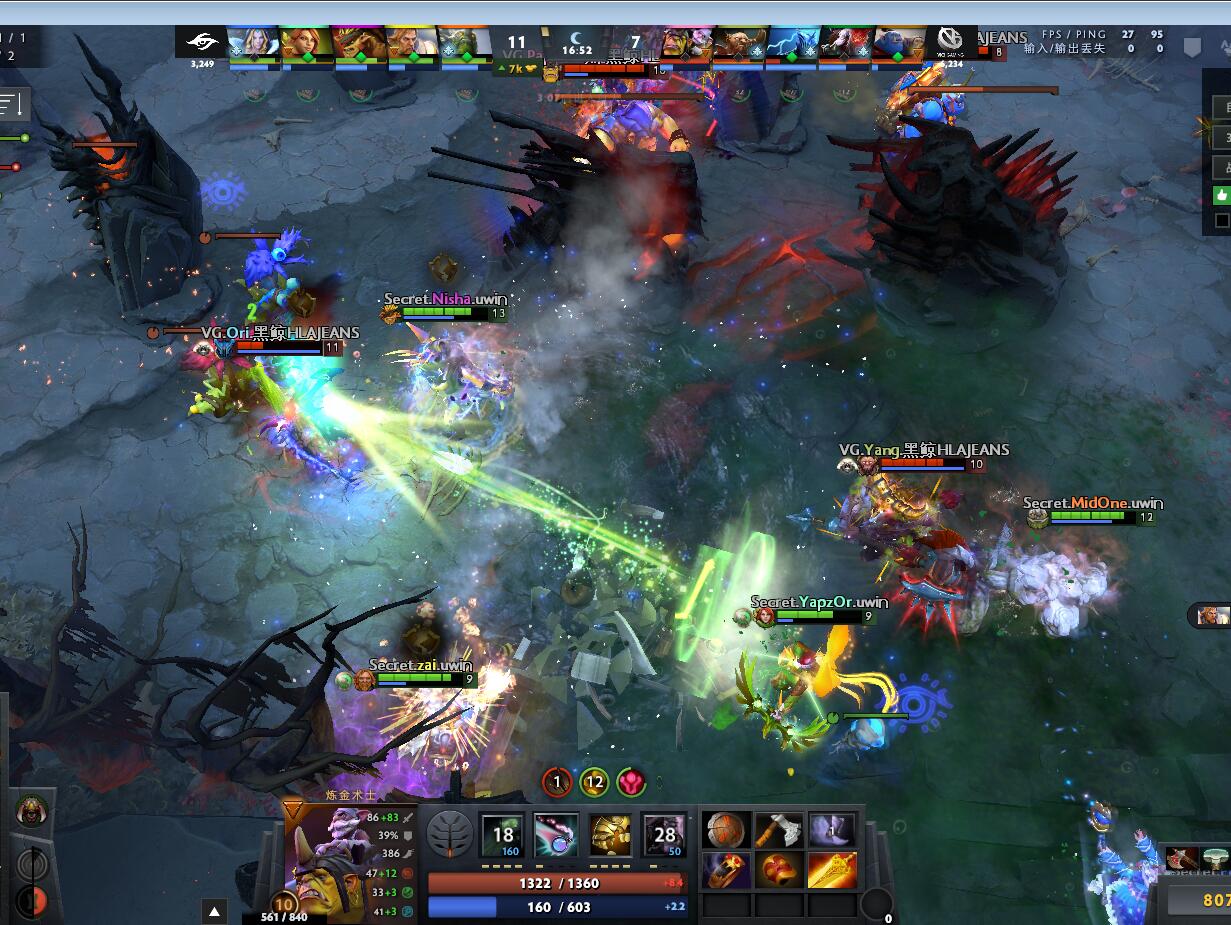 TI9：8月24日VG VS Secret第二局战报​