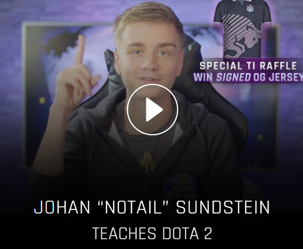 TI双冠王教你打DOTA 大爹Notail网上卖课喊价50美刀