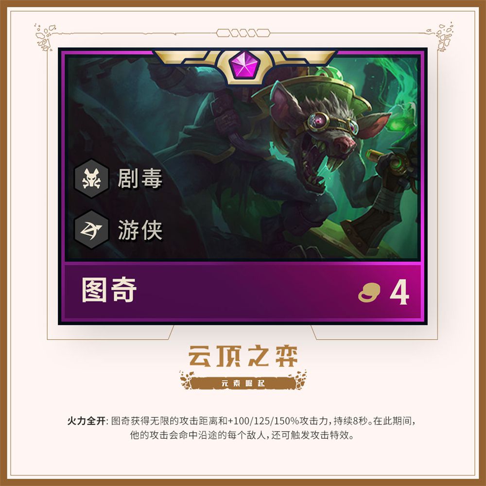 《LOL》云顶之弈第二赛季英雄一览 蒙多化身剧毒狂战士