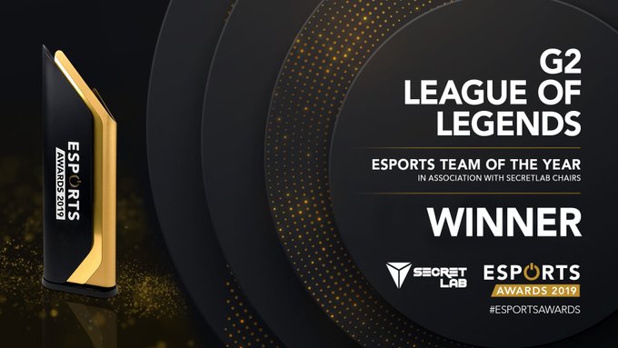 全球电竞大奖出炉 《LOL》年度游戏 G2年度战队