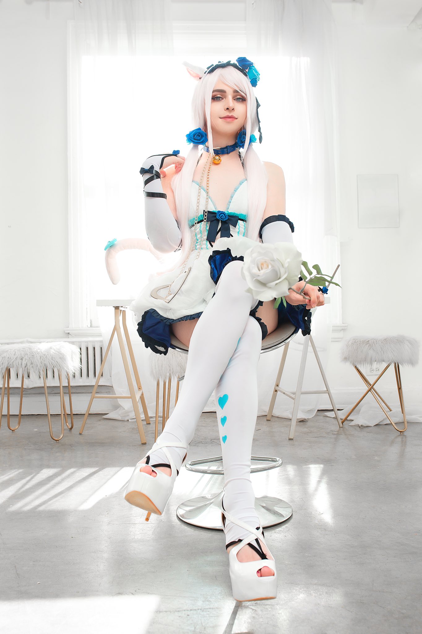 女装大佬Sneaky情人节新作：《猫娘乐园》香草Cos