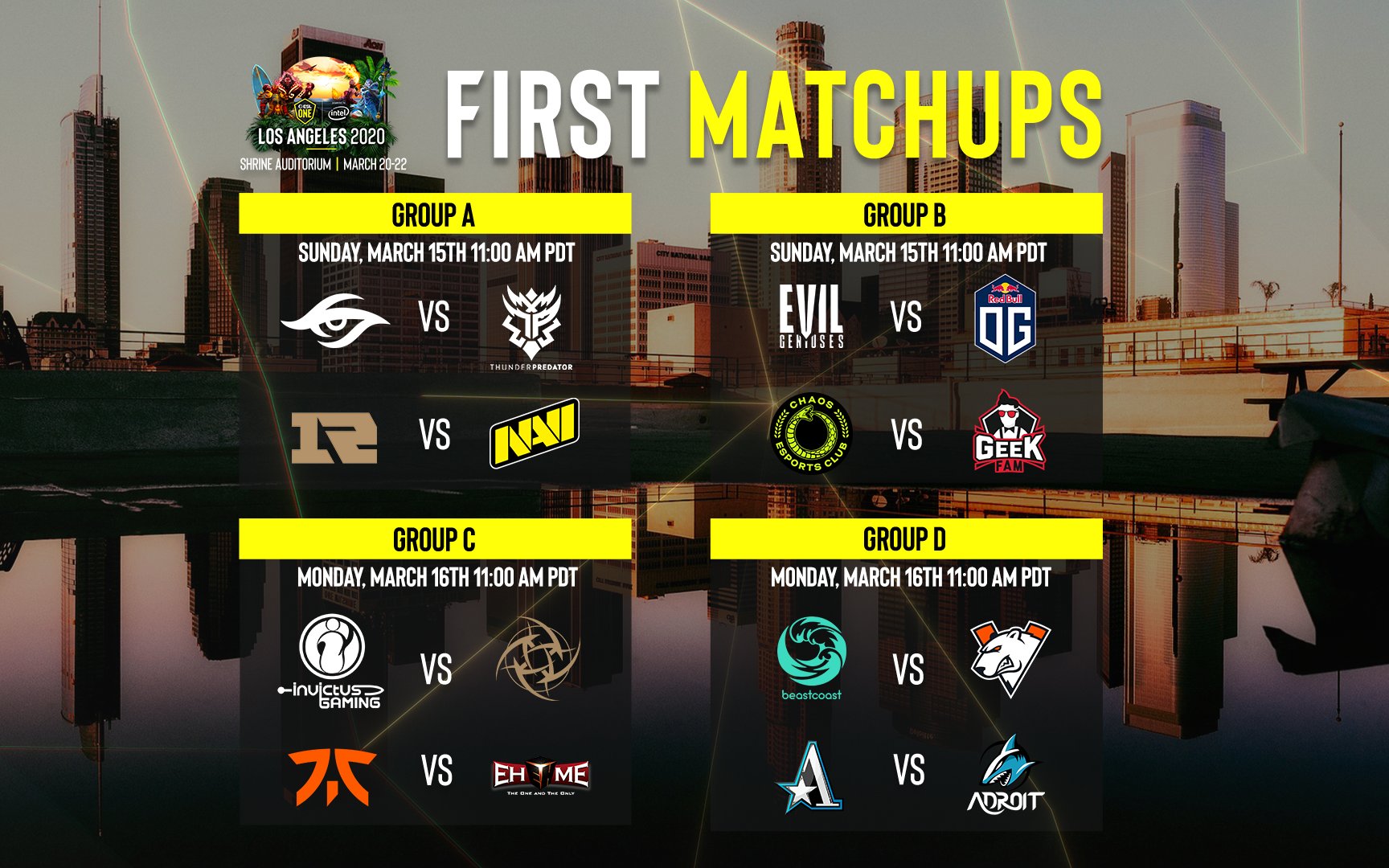 无情握手又要上演！《DOTA2》洛杉矶Major分组出炉