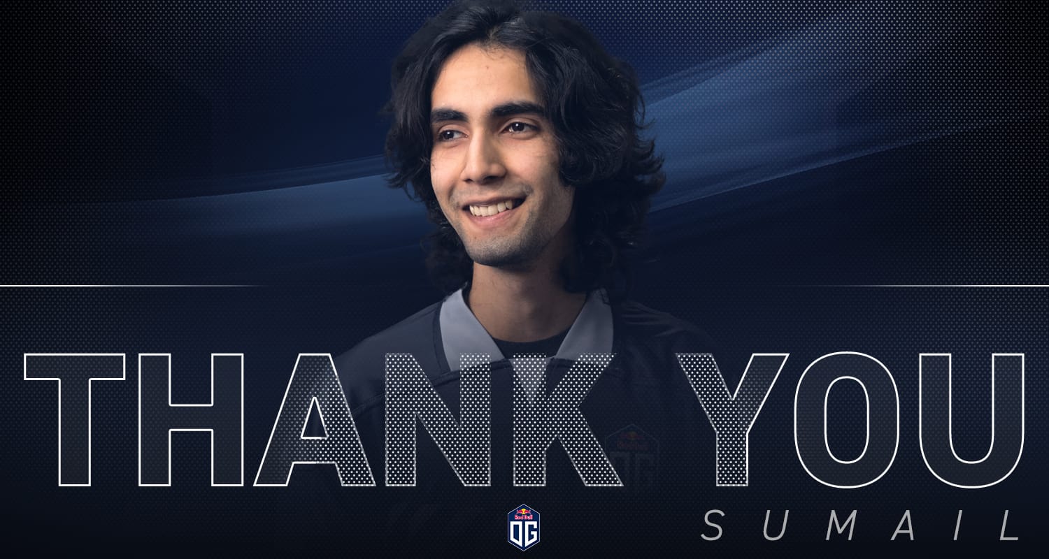 OG战队宣布：Sumail离队 Ceb回归司职三号位