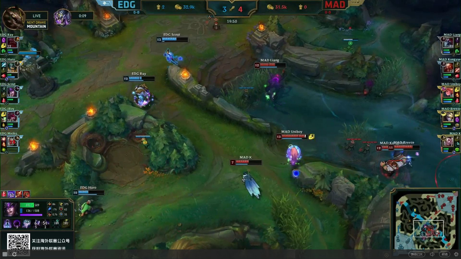 LOL S8战报：EDG喜迎开门红，克服困境战胜MAD