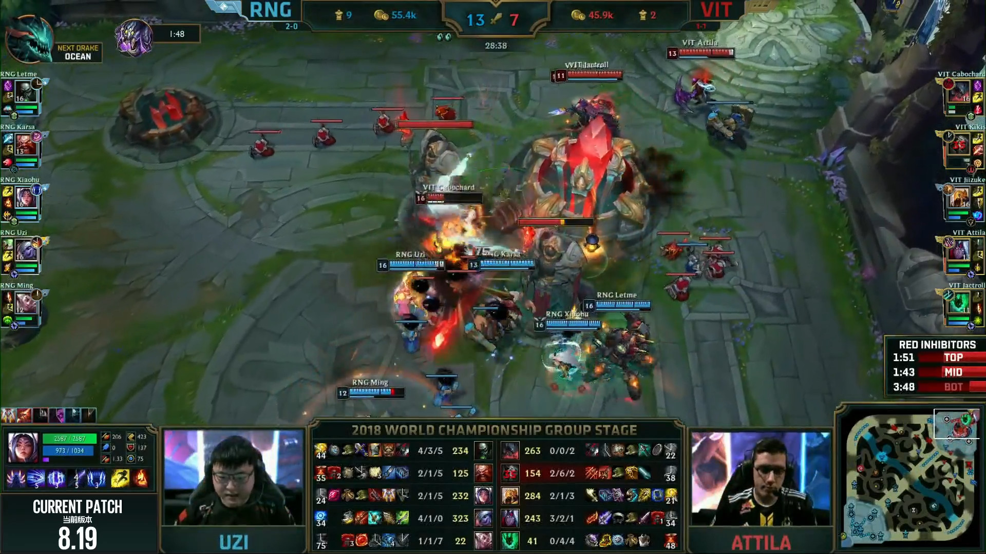 LOL S8战报：让男起飞！RNG力克VIT保持不败