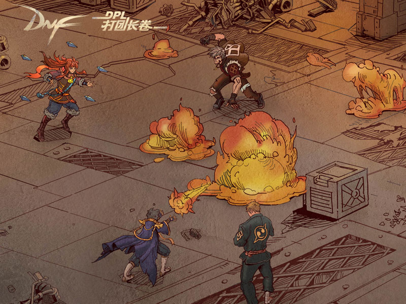 激战升级 DNF DPL打团长卷第四卷火力全开