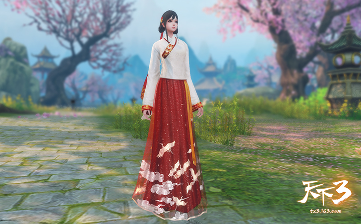 裙袂翩翩若仙人！《天下3》携手宴山亭打造华美实体汉服“锦瑟长安”