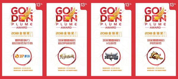 2018金翎奖尘埃落定，三七互娱斩获多个重量级奖项