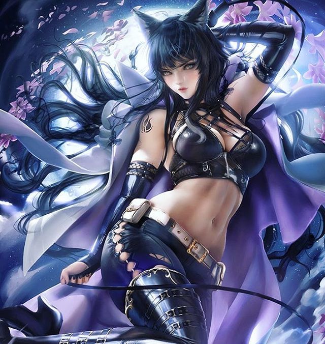 LOL虚拟女团K/DA同人作品 妹子前凸后翘火辣无比