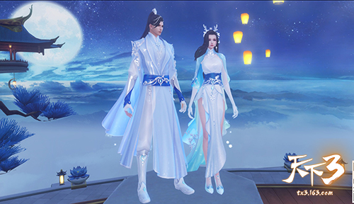 冬衣初染远山青！《天下3》凛冬时装温暖上线！