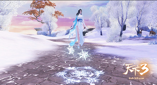 冬衣初染远山青！《天下3》凛冬时装温暖上线！