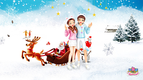 《劲舞团》新年壁纸陪你告别孤单寂寞冷