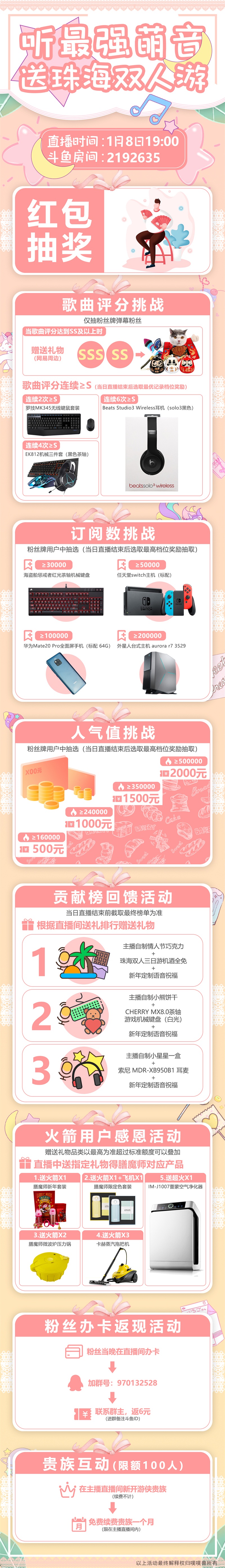 甜心歌姬噗噗兽转战斗鱼，珠海双人游浪漫启程