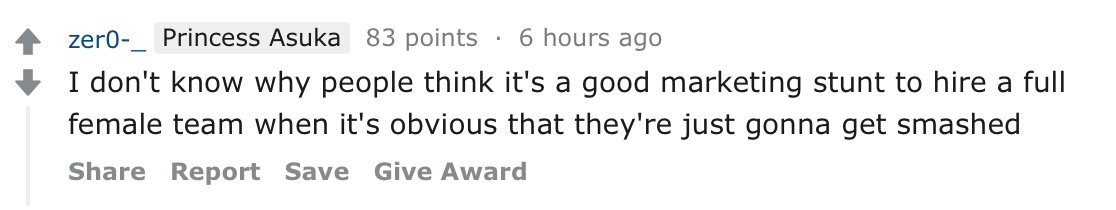 LOL独联体赛区女子战队首战失利 网友直言是笑话