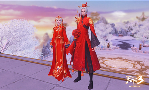 相濡以沫，情系大荒! 在《天下3》为TA选最美婚服!