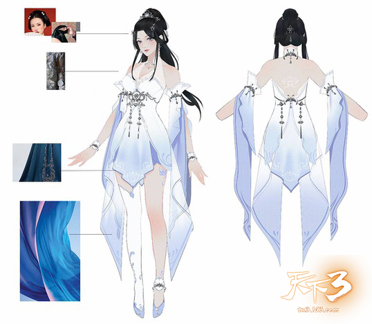 佳人着华裳，倩影现大荒!《天下3》华服原创设计大赛冠军诞生!