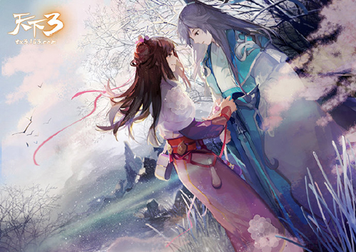 甜蜜天下，牵手共行!一起来《天下3》过520!